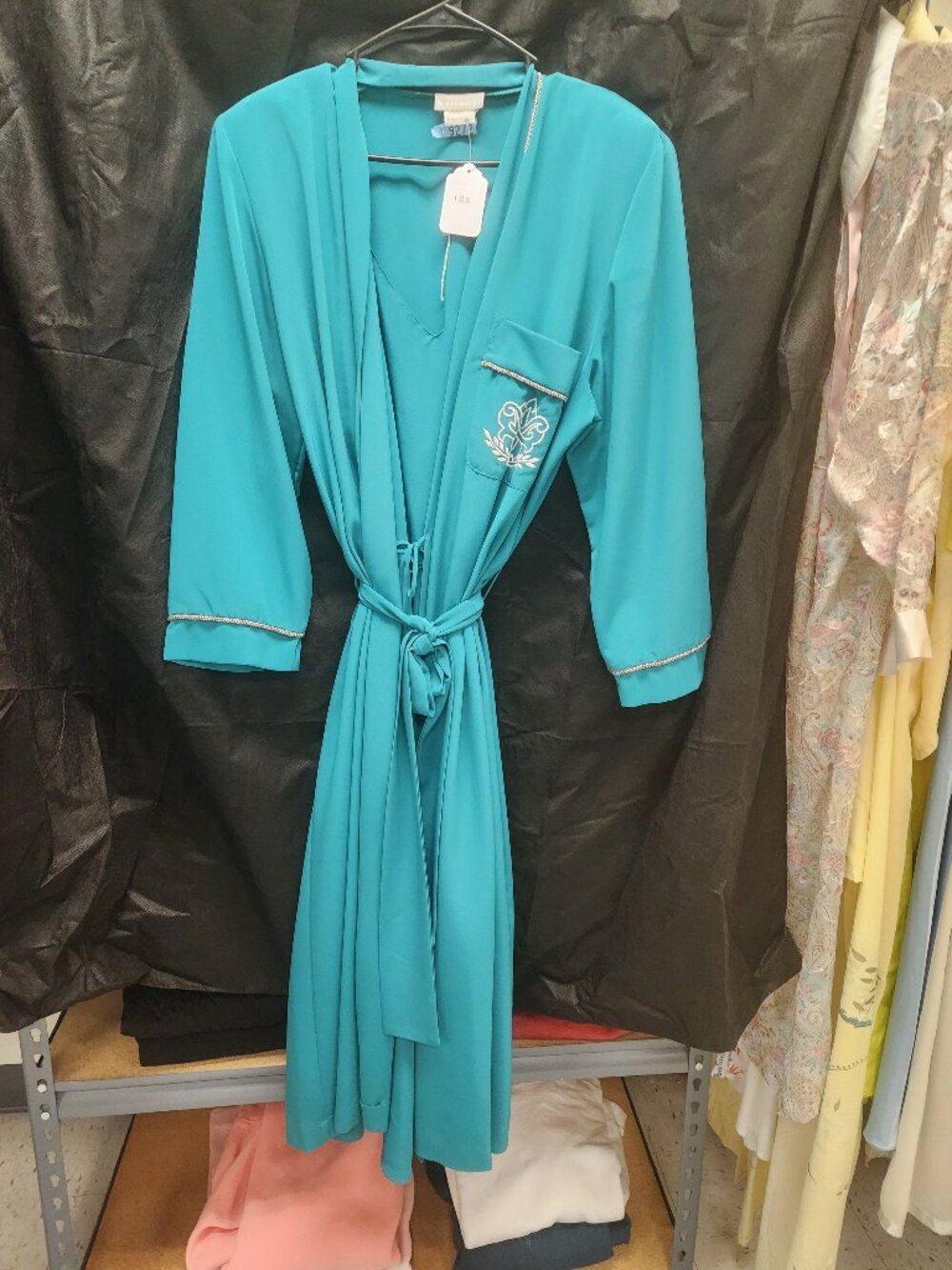 Vintage Teal Robe  - K-002